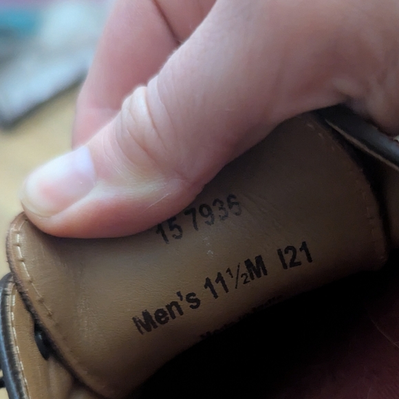 Johnston & Murphy Twisted X Brown Leather Cap Toe Oxford Shoes Mens 11.5 M - Picture 4 of 5